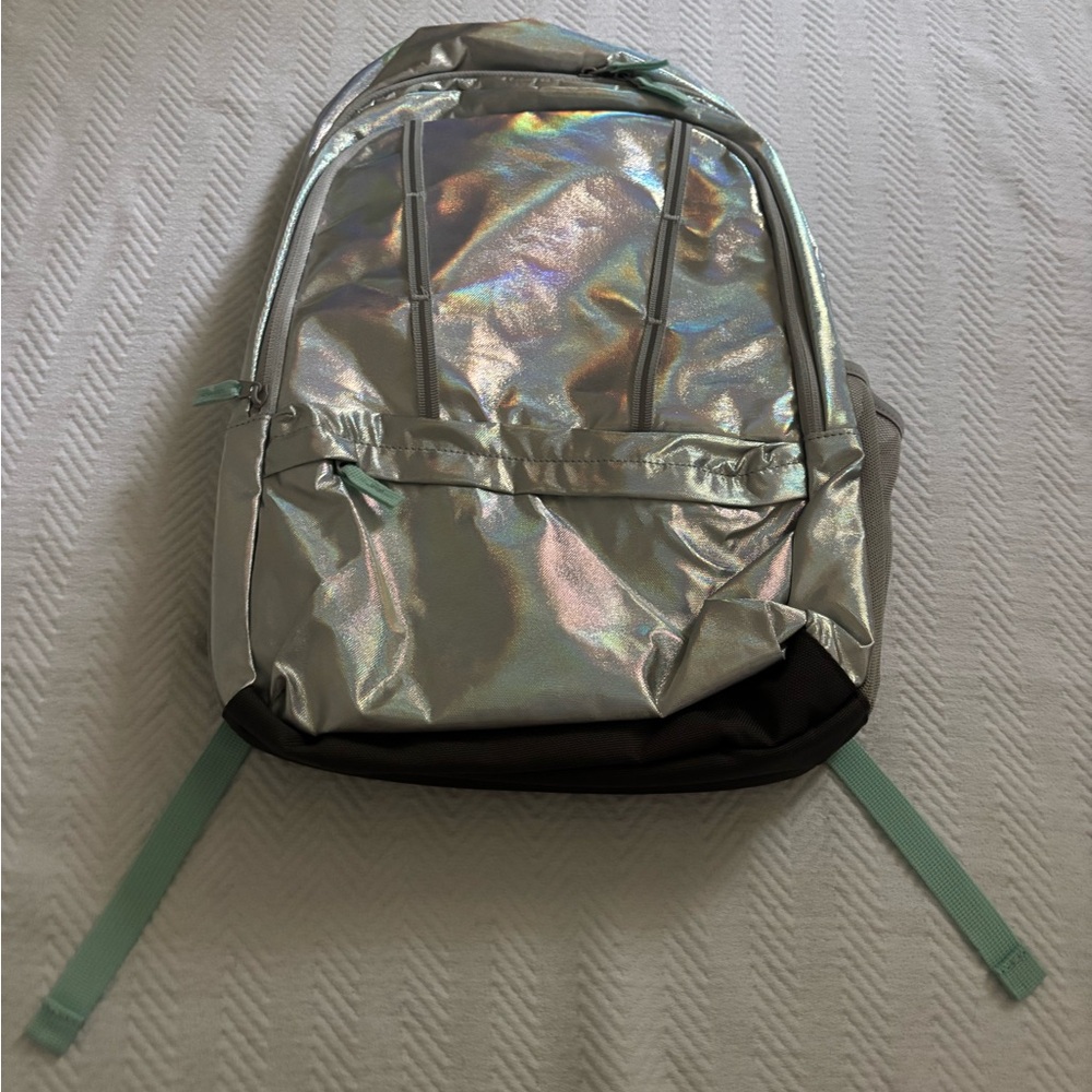 Lands' End Shimmering Silver Backpack